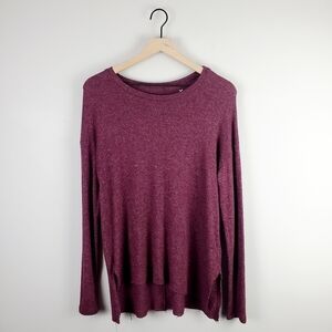 American Eagle Burgundy Plush Sweater Small